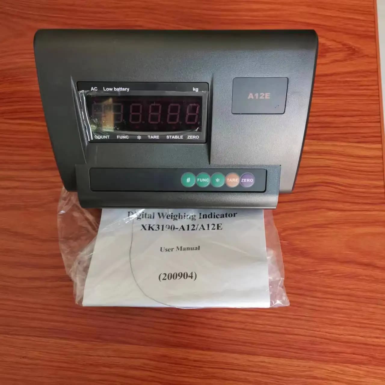 No battery A12E English panel weight indicator Type RS232 Load meter XK3190-A12+E weighing converter LED display