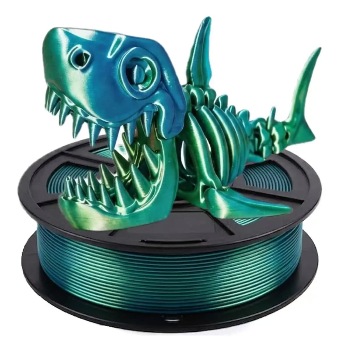 Two-Tone Silk PLA Filament, Silk PLA 3D Printing Filament 1.75mm, Glossy Silk Texture, Dimensional Accuracy ±0.02mm, 250g Spool,