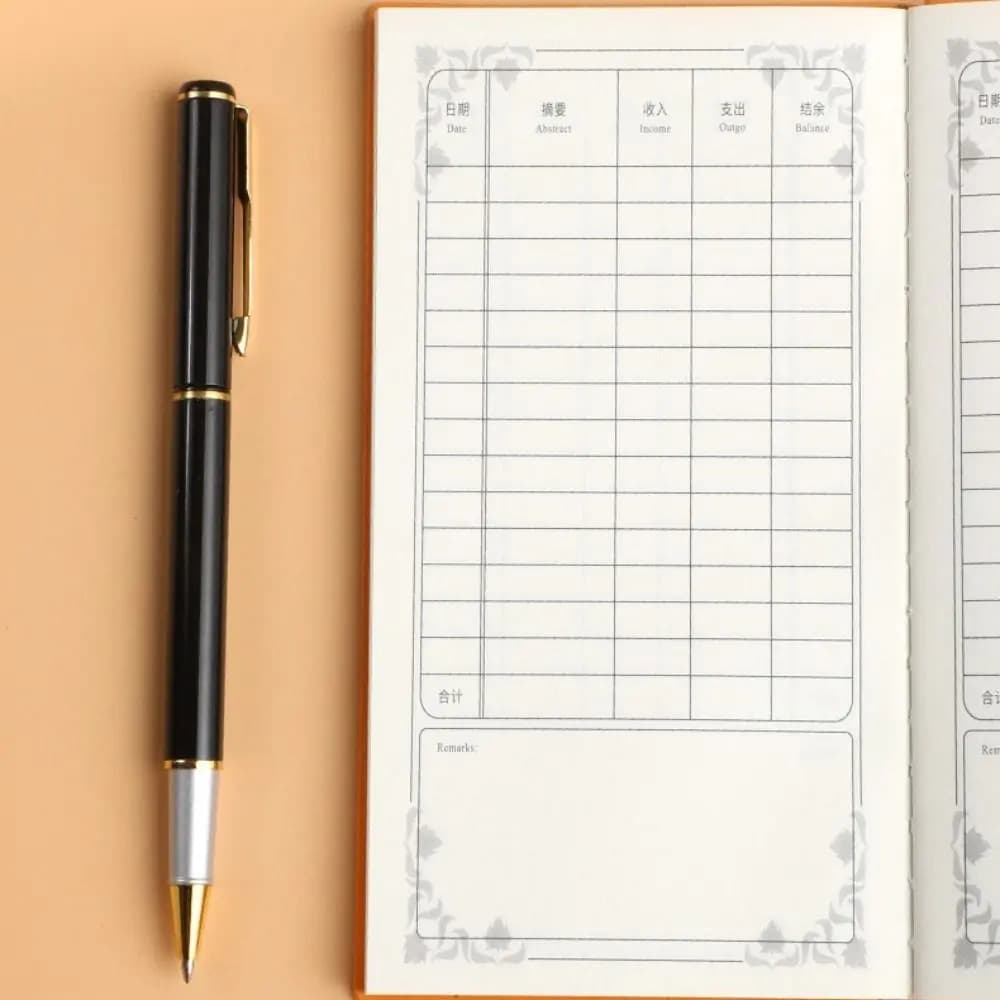 of Expenses Wages Salaries Household Finance Planner A6 Business Bookkeeping Book Account Tracker Notebook Expense Ledger Book