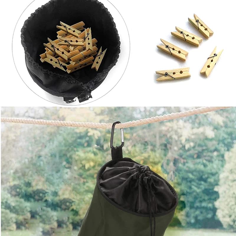 1 pcs Black Oxford Travel Storage Bucket Outdoor Oxford Bag With Drawstring Hanging Bag For Plutch Waterproof Bag