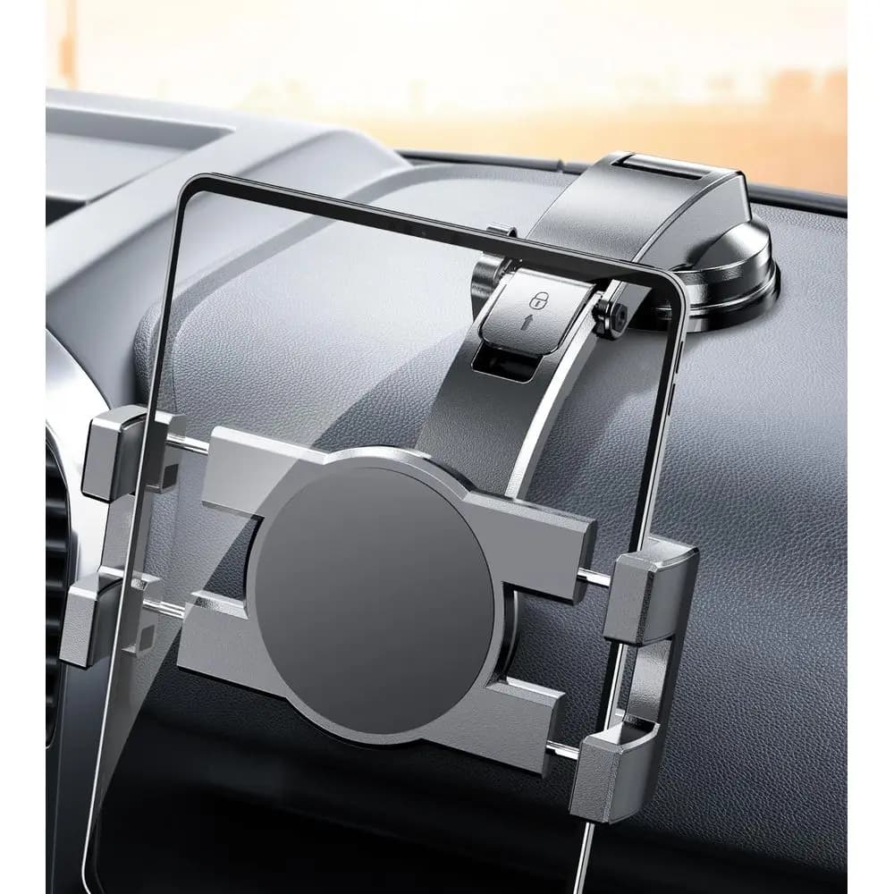 Supporto universale per tablet da auto, supporto a morsetto regolabile per dispositivi da 6-11 pollici
