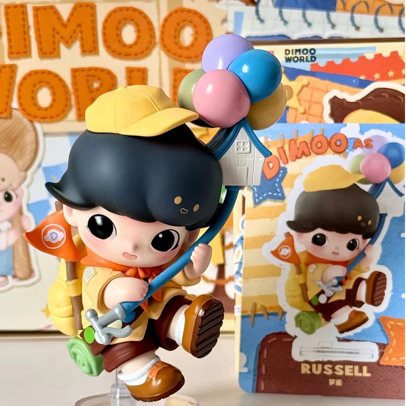 POP MART DIMOO WORLD PIXAR Series Blind Box Doll Guess Bag Mystery Box Toys Anime Action Figure Desktop Ornaments Collection