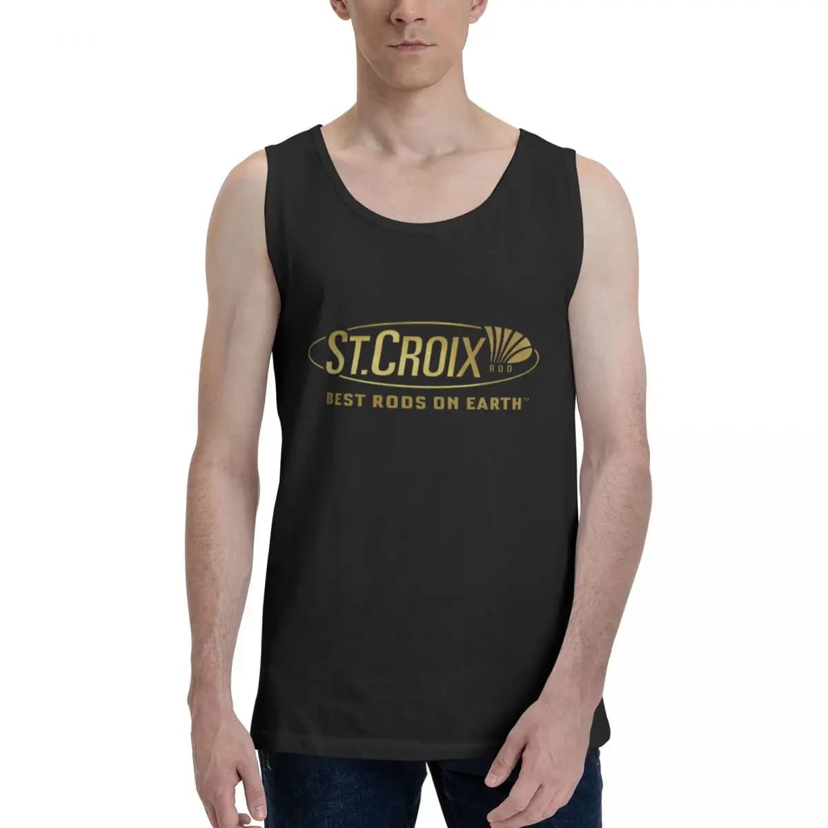 Life Love St Croix Merch Felpa da uomo in cotone 100% Abbigliamento senza maniche Magliette da uomo T-shirt