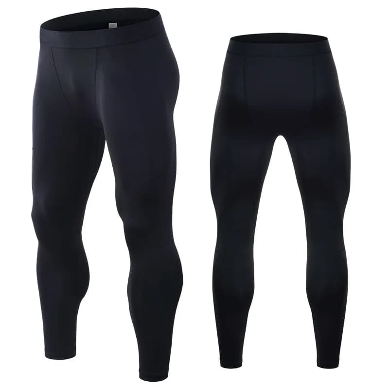 Leggings Crossfit da allenamento per palestra da uomo Collant sportivi da palestra ad asciugatura rapida Uomo Compressione Leggings da corsa Pantaloni Abbigliamento sportivo Seta ghiacciata