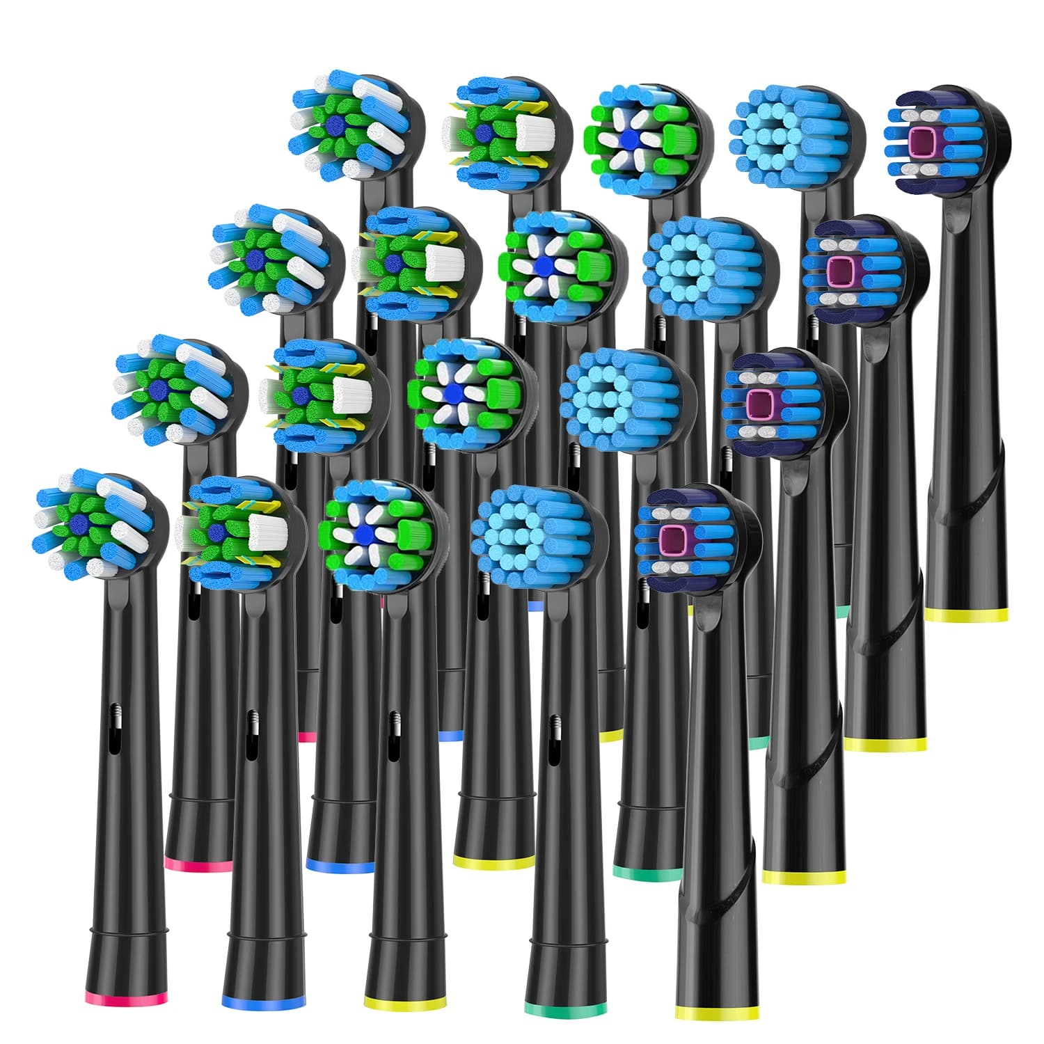 Replacement heads for toothbrush compatible with Oral-B, 4-12 pieces, spare electric heads for Oral B Pro500/1000