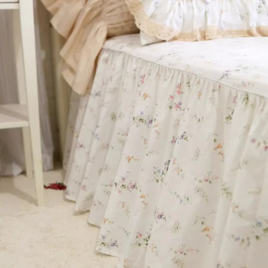 Queen Bed Cover Floral Bed Covers Bed Sheet 100% Cotton Spread Home Princess Coverlets Couvre Lit Bedspread
