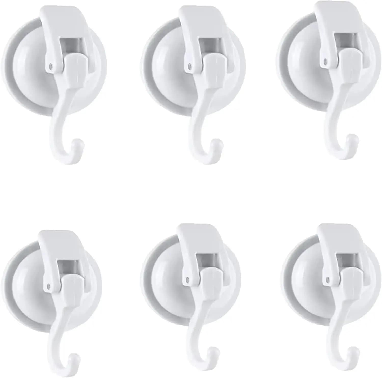 Ganci a ventosa resistenti per doccia, bagno, appendiabiti - Ganci a ventosa per vetro, riutilizzabili, senza fori, per decorazioni con ghirlande