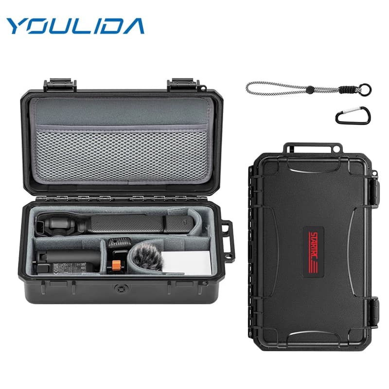 Waterproof Case for DJI Pocket 3/Action 6/5 Pro/4/Osmo Nano/360, Custom Box Fai-da-te, Travel Bag for Camera Accessories