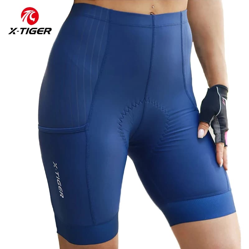 Pantaloncini da ciclismo X-Tiger Calzamaglia da bici Pantaloncini da bicicletta professionali Pantaloncini da ciclismo da strada MTB da donna in Lycra traspirante 7 ore di guida