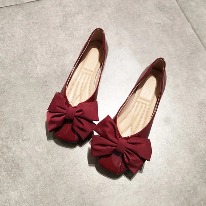 Women's slip-on shoes with single strap, PU leather round tip, low-cut shoes, flat rubber sole, soft casual walking shoes