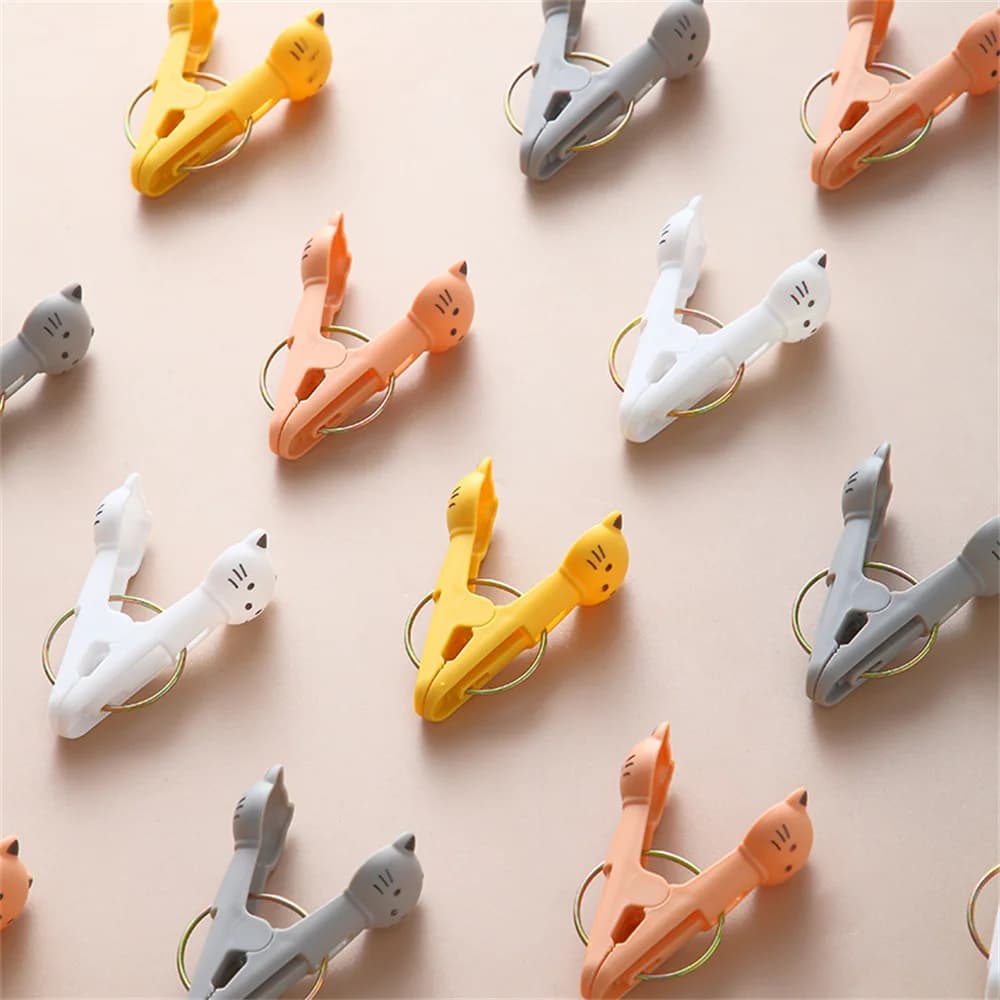 12 plastic clothes clips, small clip hangers, clotheslines with ropes, clotheslines, fixed clothes, windproof for home use