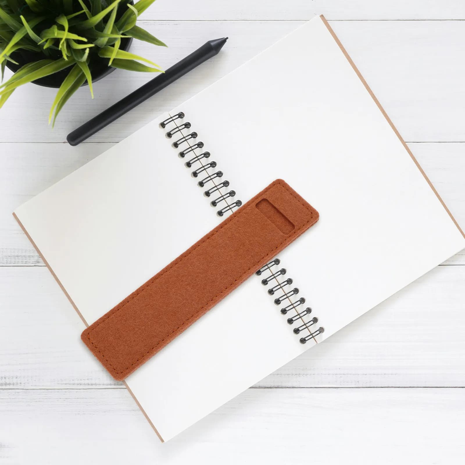 Astuccio in feltro da 8 pezzi, piccolo portapenne per scrivania, quaderno, agenda, uso quotidiano, materiale in feltro morbido, design elegante e minimalista, scuola