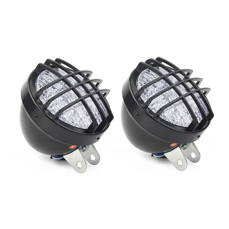 2PCS 12V LED Light Lamp Head Front For 70/110/125/150/150cc 4 Wheels Quad Dirt Bike ATV Dune Buggy for Yamaha Banshee