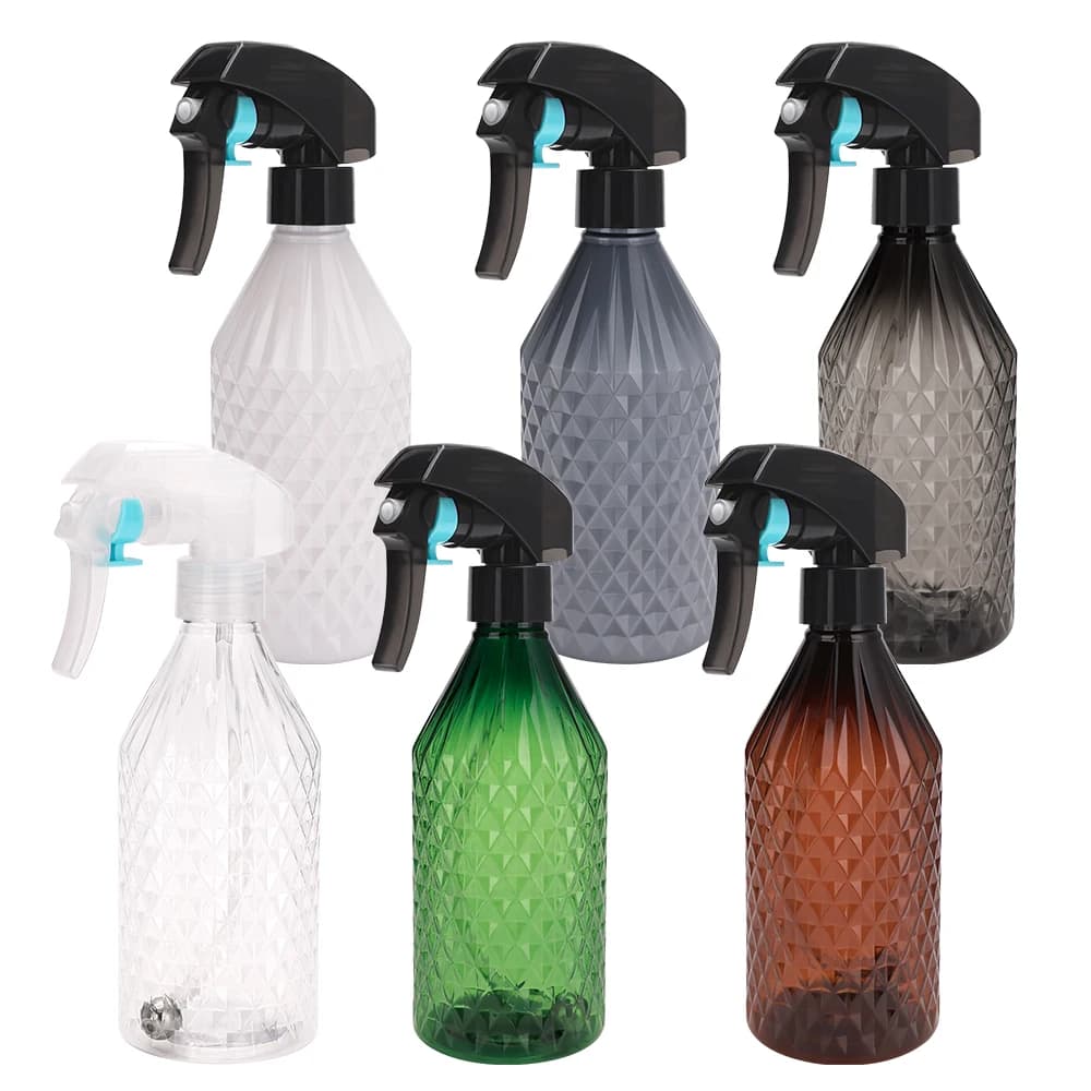 300ML Fine Mist Spray Spray Bottles Transparent Water Packaging Sprayer Stylist Hairdressing Tools Cleaning Hair Care Moisturize