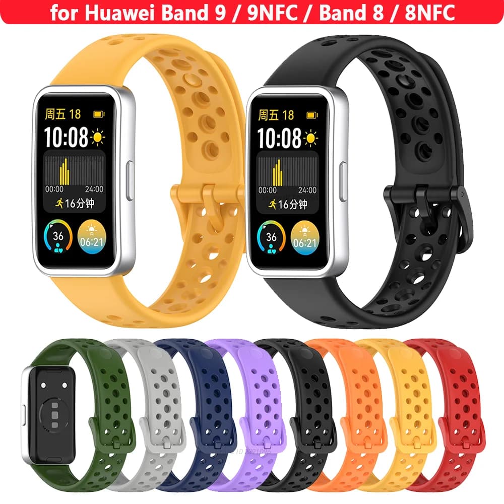Cinturino in silicone per Huawei Band 9/8 SmartWatch Cinturini Bracciale di ricambio Accessori per Huawei Band 9 band 8 Correa