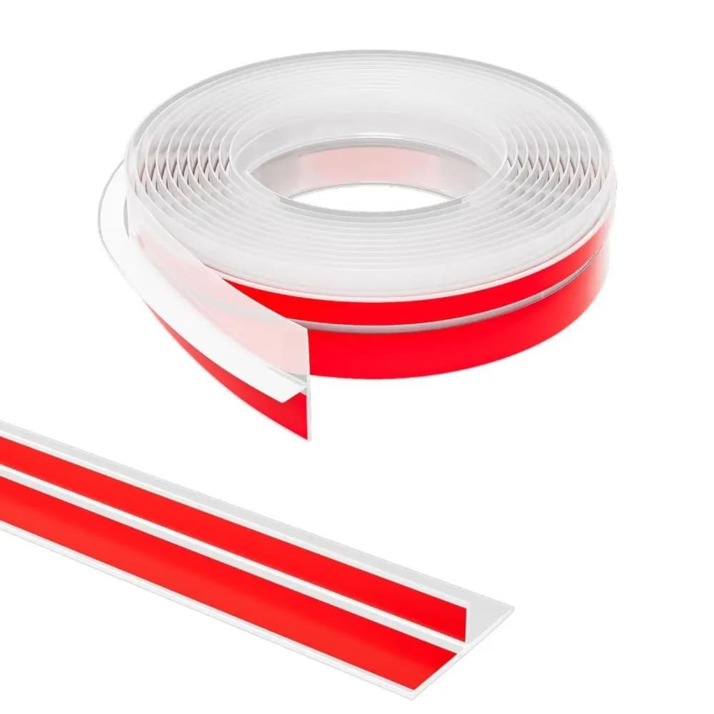 Guarnizione per Porte a T in Silicone Autoadesiva, Striscia Sigillante Antivento per Finestre e Fessure, 6M, Isolamento Termico per Cornici di Porte