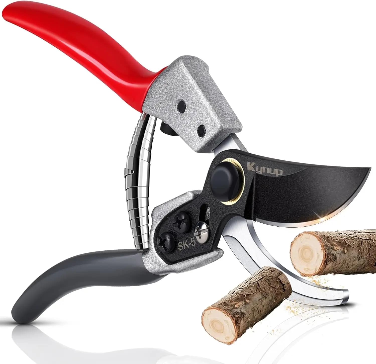 Forbici da Potatura, Cesoie da Giardino, Lama in Acciaio SK5, Taglio da 1 Pollice, Blocco di Sicurezza, Design Ergonomico
