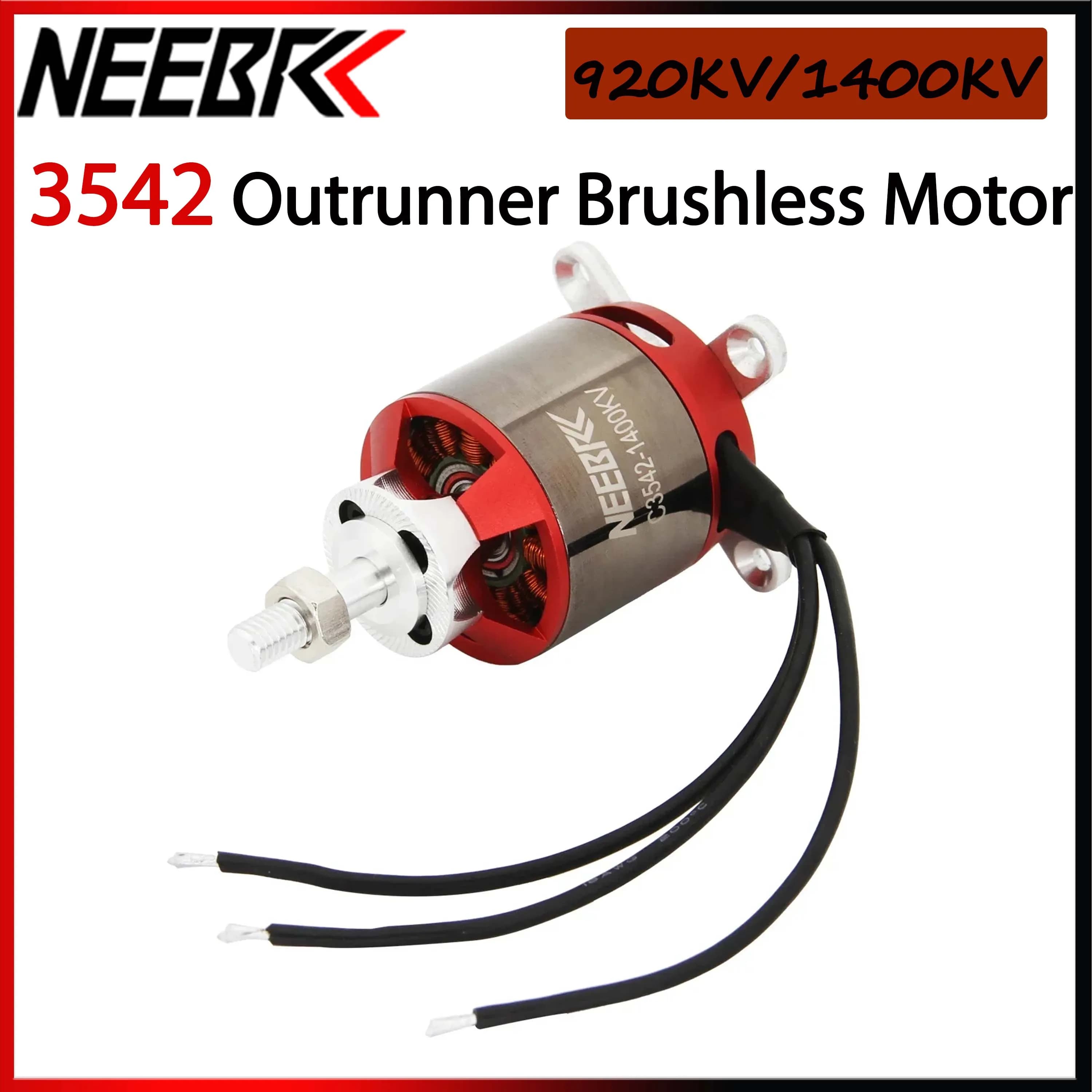 1/2/4PCS 3542 920KV 1400KV Outrunner Motore Brushless per RC FPV Drone Aliante ad ala fissa Aereo Warbird Quadcopter 1147 Elica