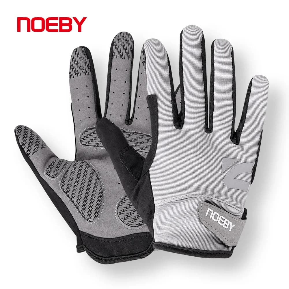 Noeby Fishing Gloves Anti-slip Full Face Outdoor Solar Protection Anti-UV Running Gloves for Cycling Man Woman Equipment