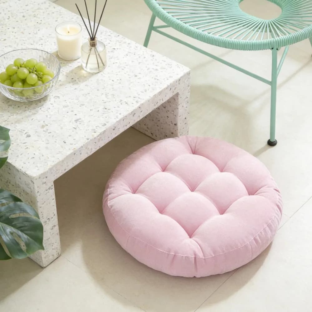 Pink Gift Round Floor Seat Cushion Thicken Household Dining Seating Pillow Nap Pillow Chair Pad Meditation Spring Floor Cushion