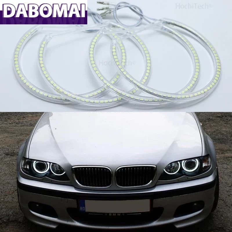 DRL per BMW Pre-facelift E46 Coupecabrio con PROIETTORI 1998-2003 Smd Led Angel Eyes Kit Eccellente illuminazione ultra luminosa