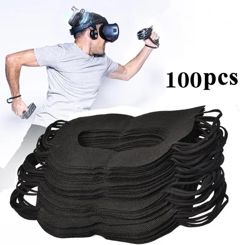 100Pcs Universal Hygiene Disposable Eye Mask Sweat Breathable Face Protection For Headset Accessories Sweat Breathable Eye Cover