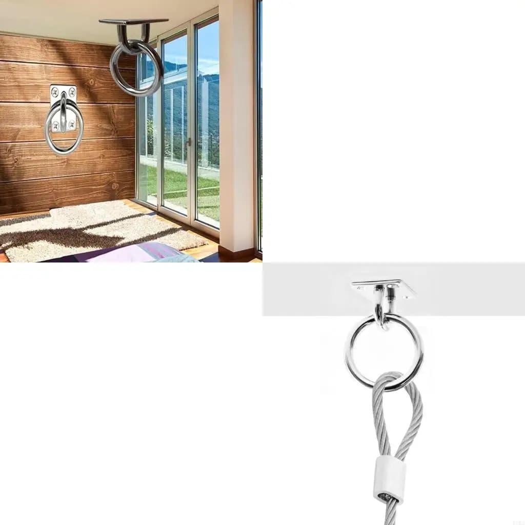 Heavy Duty Metal Ceiling Hook, Weight Capacity 400 pounds, Square Hooks Set