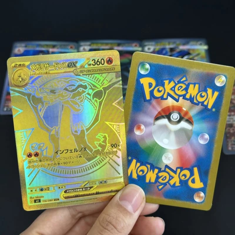 Diy PKM Cards M2 Inferno X TCG Mega Charizard X ex 116/080 MUR 110/080 Oricorio Japanese Collection Trading Card Game