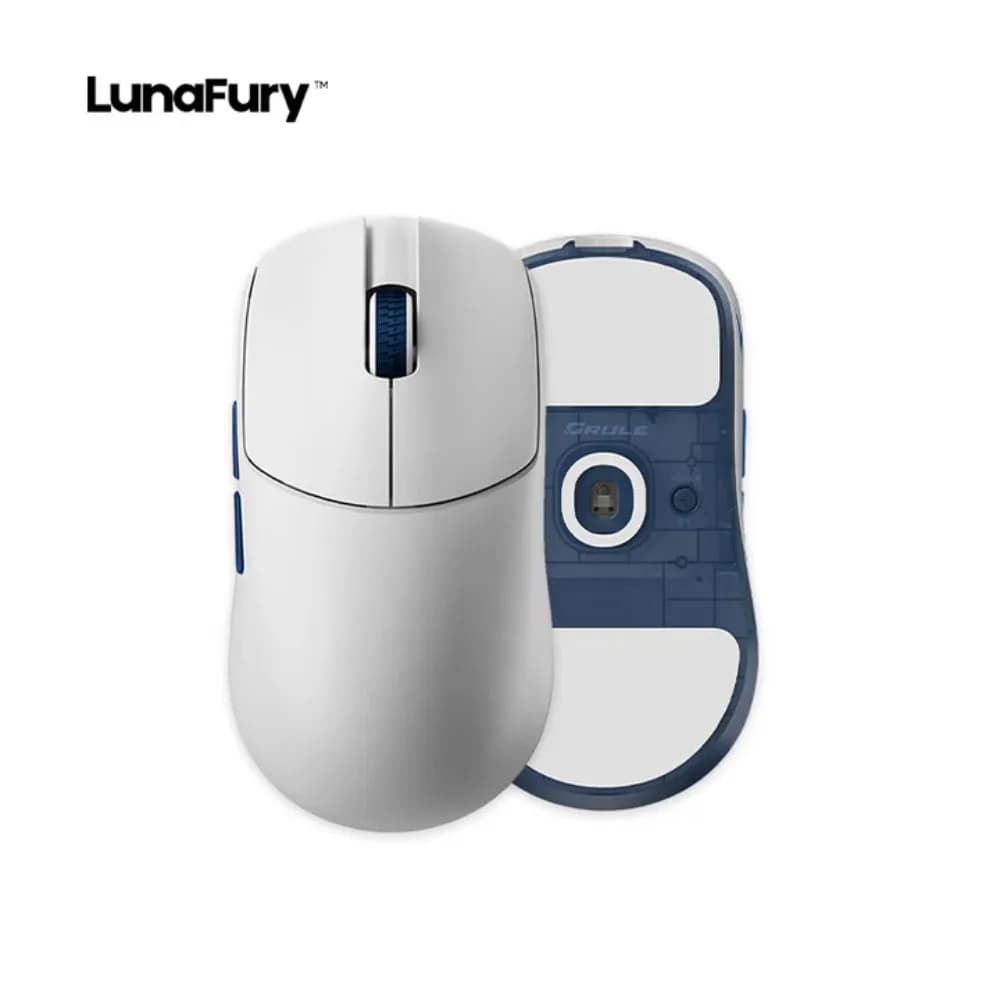 Lunafury TYPE33 Mouse Dual-Mode Wireless Lightweight Gamer Mouse PAW3950PRO Skin-like Coating Low Latency Gaming Accessories