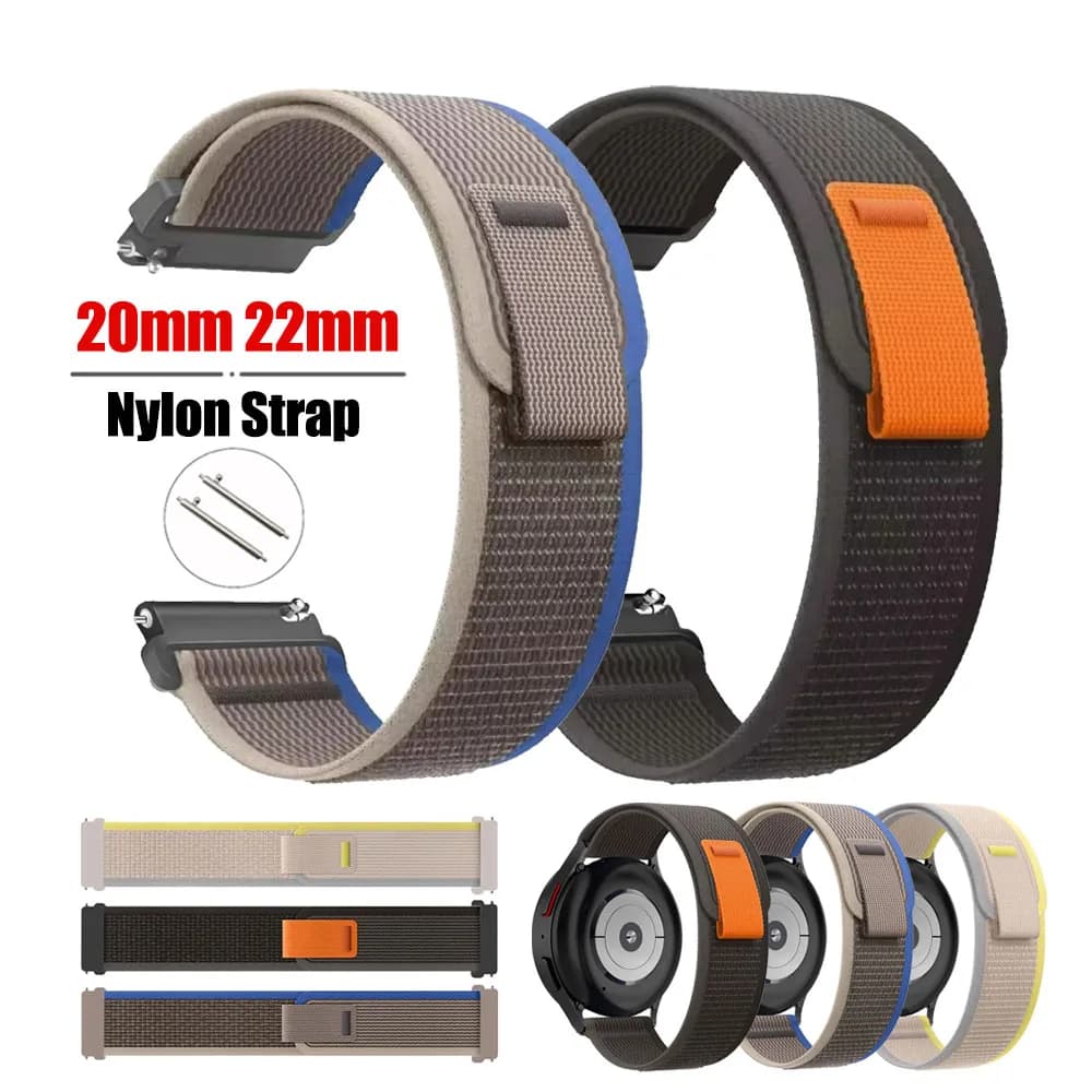 Cinturino in nylon velcro 20mm 22mm per cinturino COLMI I28 Ultra/P73/P71/C61/I31/P28 Plus per cinturino COLMI V73/C8 Max/C81/M42/C81