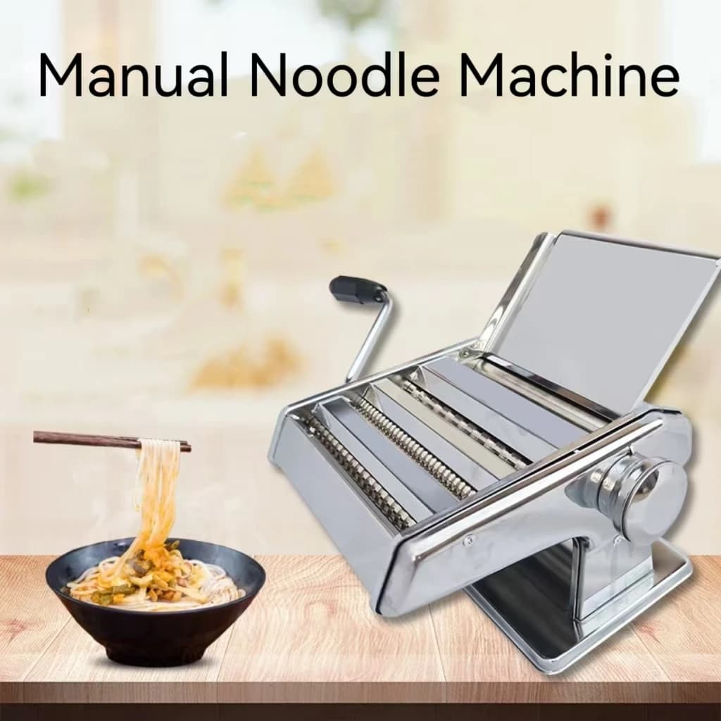 Nuova Macchina Manuale per Pasta Fresca, Macchina per Sfoglie di Pasta e Ravioli, in Acciaio Inossidabile, per Pasta Italiana