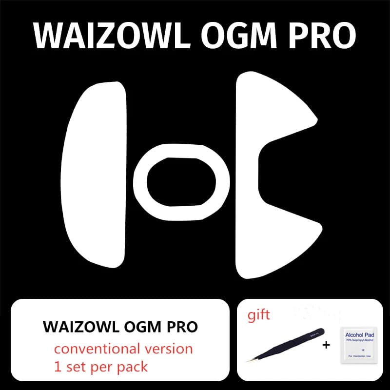 1 Set pattini per Mouse per WAIZOWL OGM PRO Control Speed Mouse Feet versione ICE spessore 0.75mm Mouse Glides