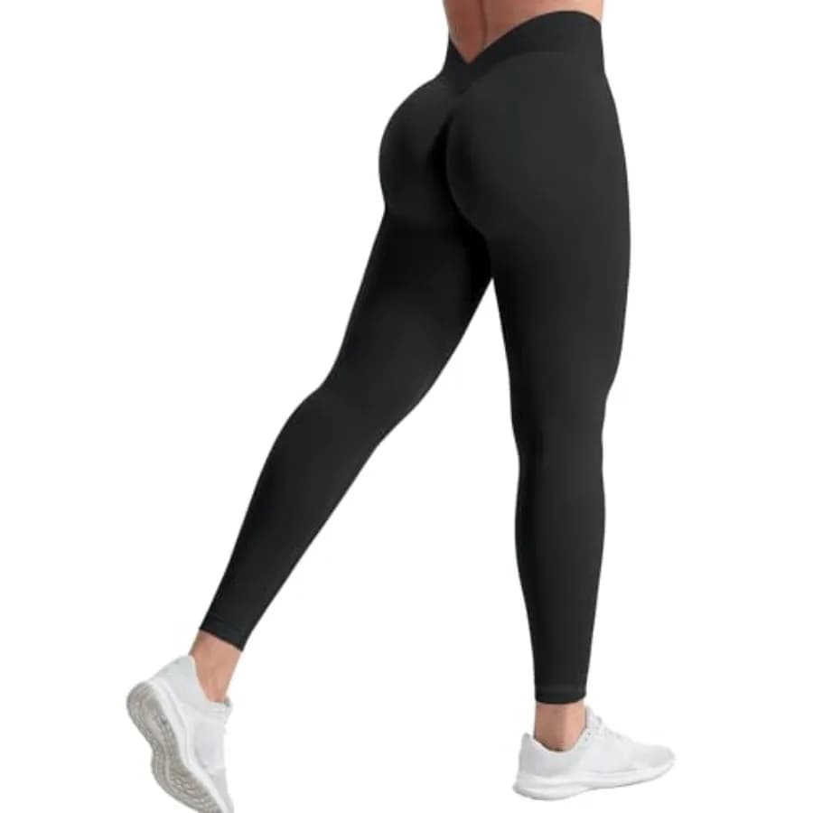 Leggings da allenamento YEOREO CoreFlex Scrunch per donna, a vita alta, effetto push-up, con schiena a V, senza cuciture, per palestra e yoga