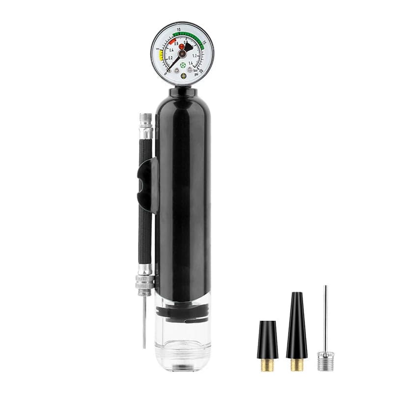 High Precision Pressure Gauge Bike Tire Pump Portable Hand Air Pump for Ball Sports