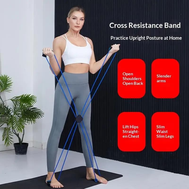 Set of Resistance Bands for Exercises, Yoga and Training with Weights