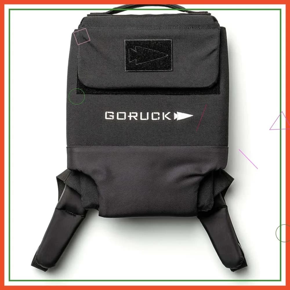 Zaino da Rucking Pesato con Supporto Ergonomico e Cinghie Imbottite - Compatibile con Piastre Ruck, Nero