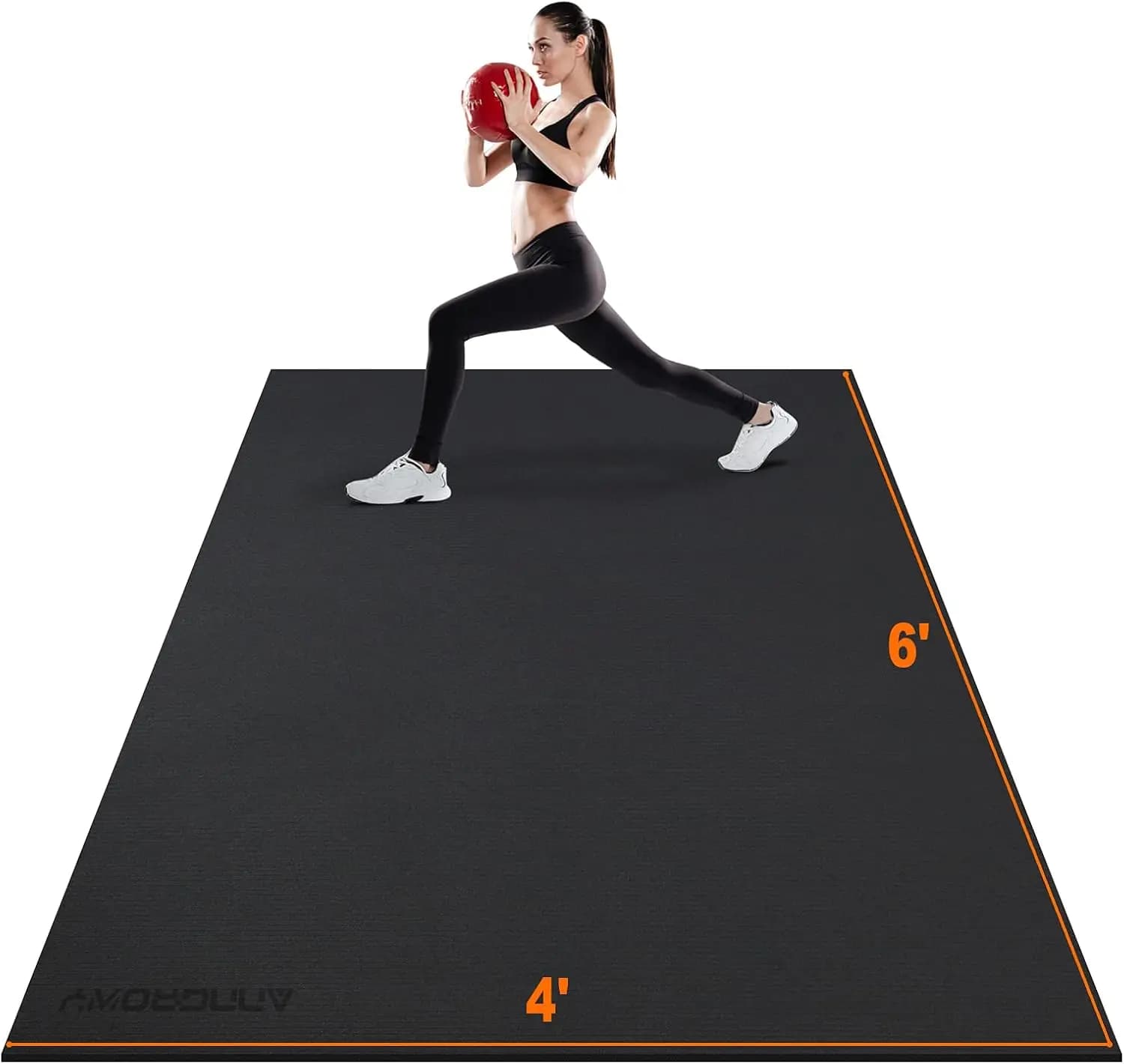 Tappetino Grande 6'x4' per Palestra Domestica, Sollevamento Pesi, Yoga, Cardio - Pavimentazione Antiurto e Antiscivolo