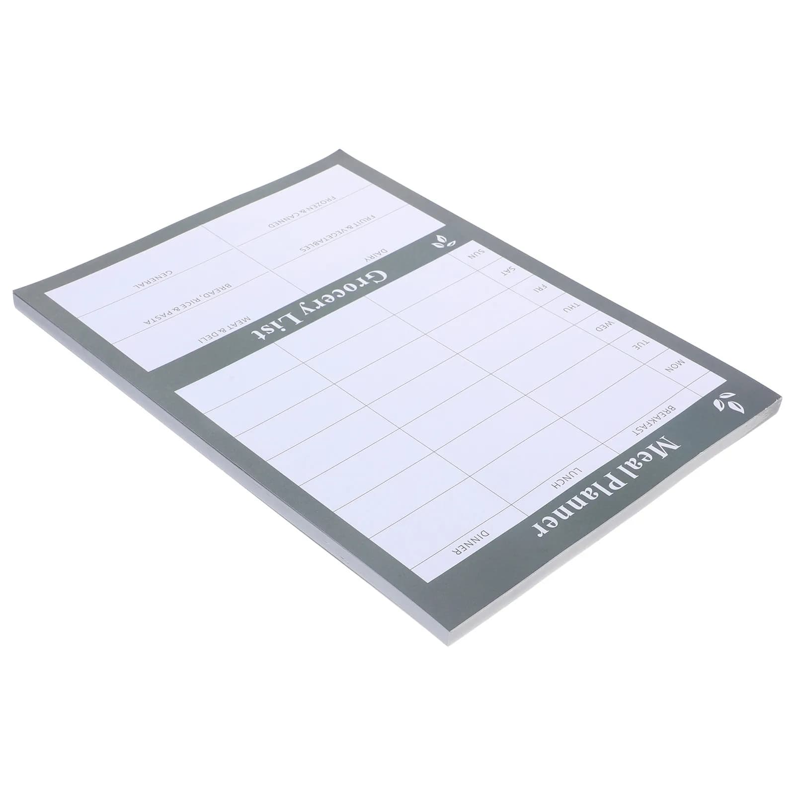 Quaderno Strappabile per Dieta e Uso Domestico, Pianificatore Settimanale del Menu per Obiettivi Alimentari, Pasti Bilanciati, Lista della Spesa, Calendario e Tracker per la Cucina
