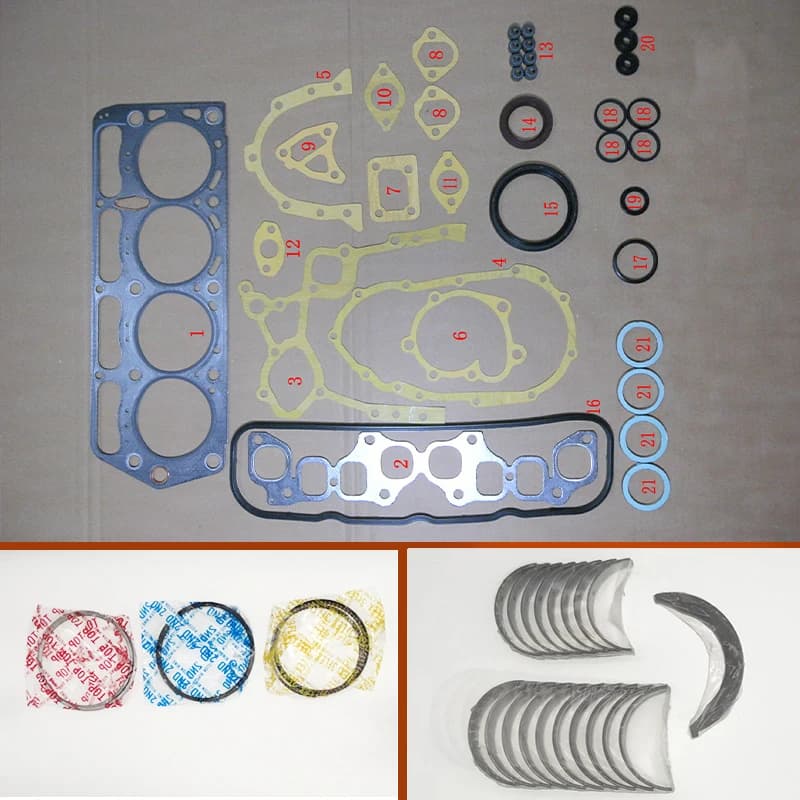 Kit complete 2Y 3Y seals, motor shaft bearings, biella, elastic bands for Daihatsu Fourtrak / Delta Toyota Cressida 2.0L 1.8L