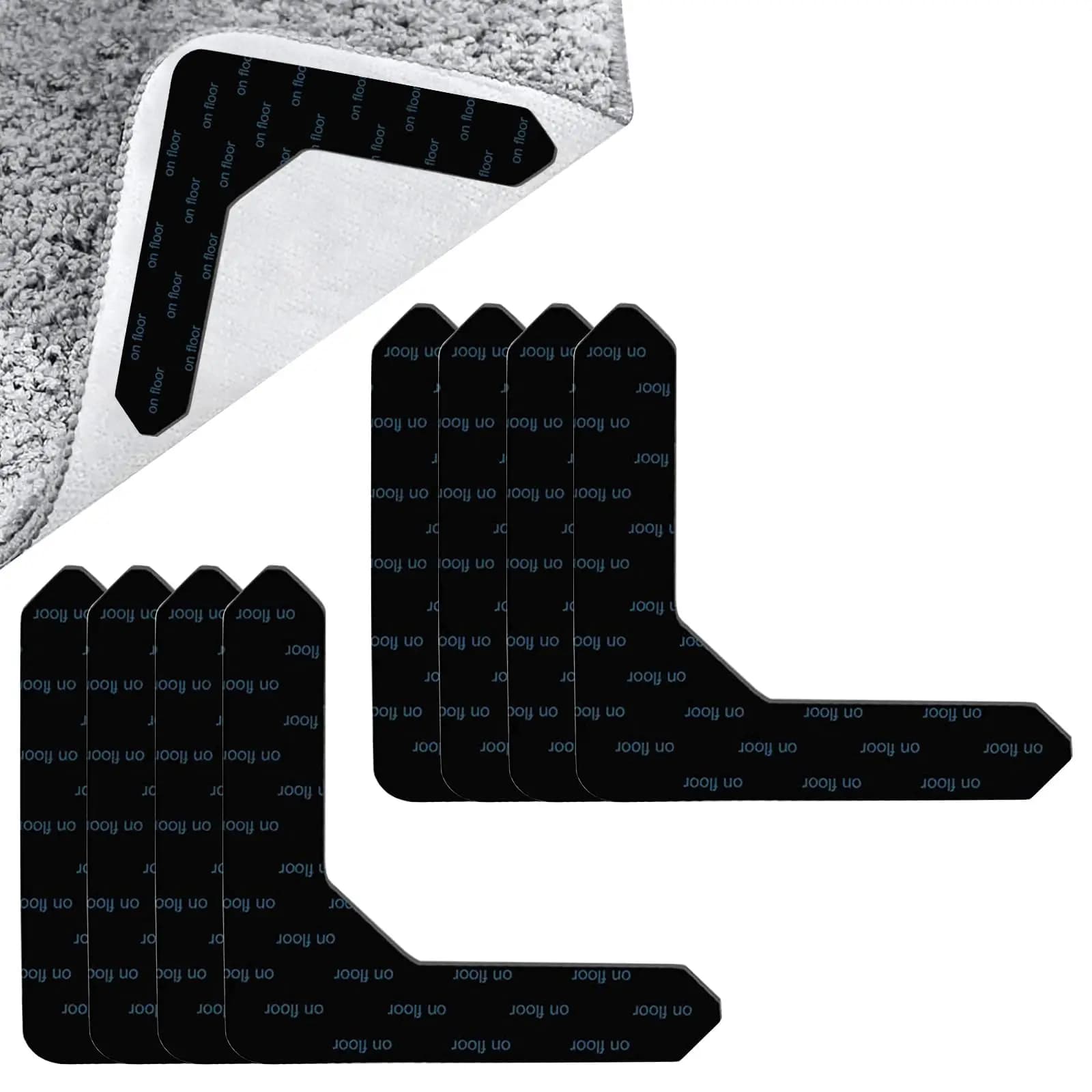 4/8 Pieces of Strong Self-Adhesive Fastener Dot Stickers and Adhesive Tape, Suitable for Bed Covers, Sofa Cushions, Carpets, Anti Slip Pads and Washers