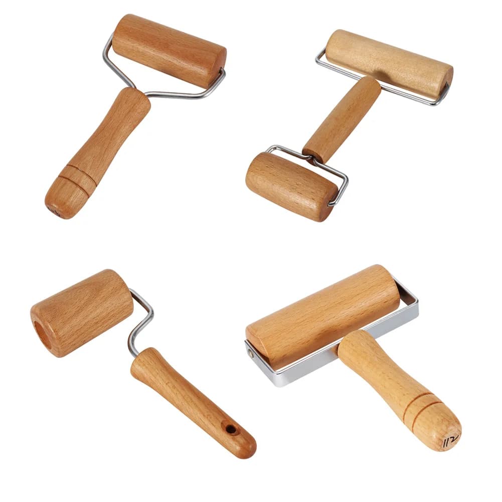 Rullo per impasto per pasticceria in legno Rullo da forno liscio facile da usare per arrotolare crocchette uniformi/croghe di pizza/altre strumenti di cottura