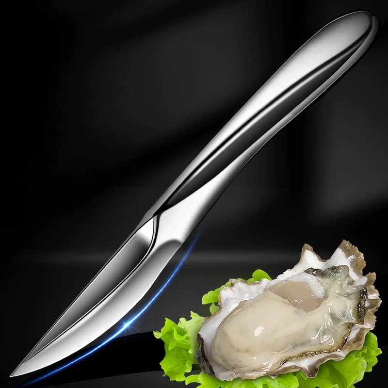 Coltello per Ostriche in Acciaio Inossidabile Rinforzato, Strumento Speciale per Aprire Ostriche e Capesante, Utensile da Cucina Domestico, Apriscatole per Conchiglie