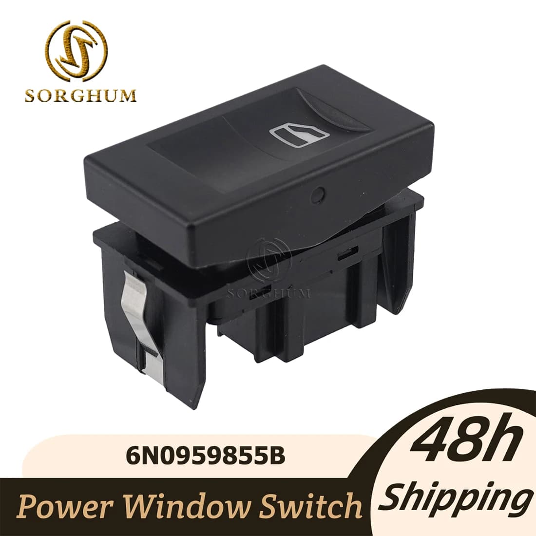 Sorgo interruttore alzacristallo elettrico controllo alzacristallo pulsante singolo muslimper VW Volkswagen Polo Classic 6K 2000 2001 2002