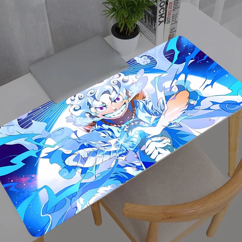 Tappetino per Mouse One Piece Nika Luffy, Tappetino XXL per Tastiera e Mouse, Grande Mousepad per Gaming e Scrivania