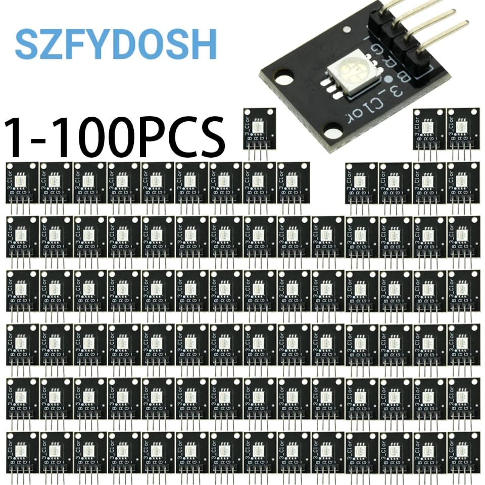 1-100PCS Modulo LED RGB KY-009 5050 a colori PWM per kit sensore 37-in-1 Arduino