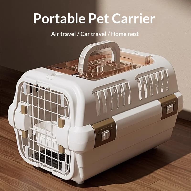 Zaino Trasportino per Cani Hands-Free, Approvato per Viaggi in Aereo, Rete Traspirante, Cinghie Regolabili, per Cani Piccoli, Medi e Grandi