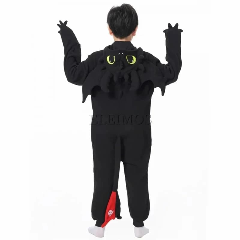 2026 Black White kids Kigurumi onesie adults women men animal pajamas Halloween costumes cosplay jumpsuit Christmas IIOXZ