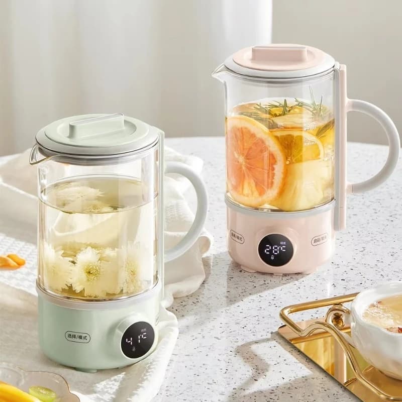 Smart Multi-function Electric Kitchen Kettle for Home Office Sanitary Borosilicate Glass Kettle for Food Use
