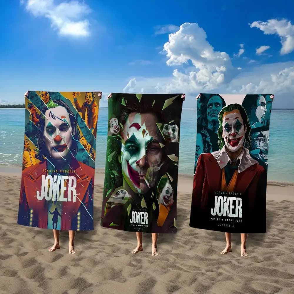 Classici asciugamani da spiaggia in microfibra J-JokerS, asciugamani ad asciugatura rapida, asciugamani da spiaggia, asciugamani da piscina per viaggi e piscina