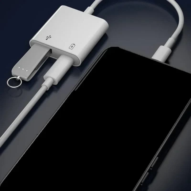 2 in 1 Dual USB Splitter DAC Fast Charge Type-C Adapter Power Supply USB 3.0 External For Mobile Phone Adapters